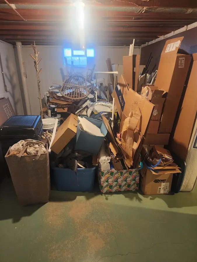 Roll-off dumpster container at job site for 8 Yard Dumpster Rental in Centralia